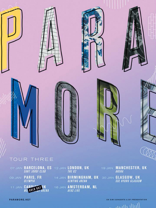 Paramore EU Tour 2017