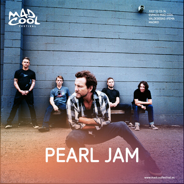 Pearl Jam - Mad Cool 2018 - cartel