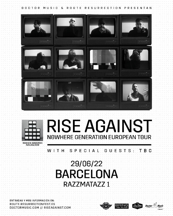 Rise Against - Nowhere Generation Tour poster