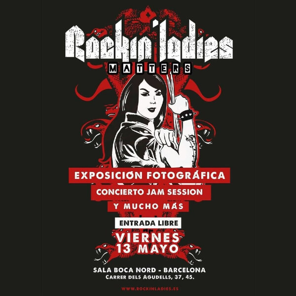 Presentación Rockin' Ladies en Barcelona 2022 - cartel