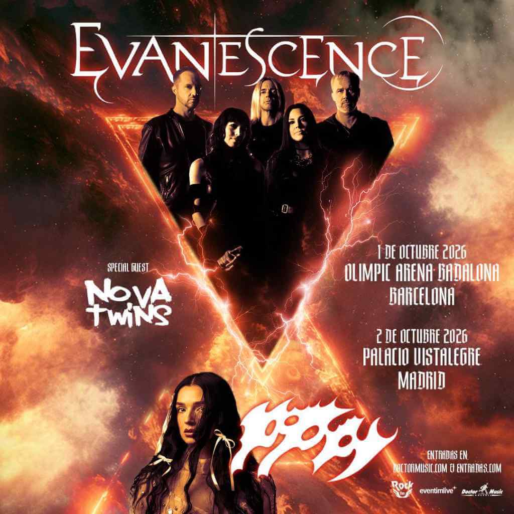 Evanescence, Poppy & Nova Twins - Madrid & Barcelona - Poster