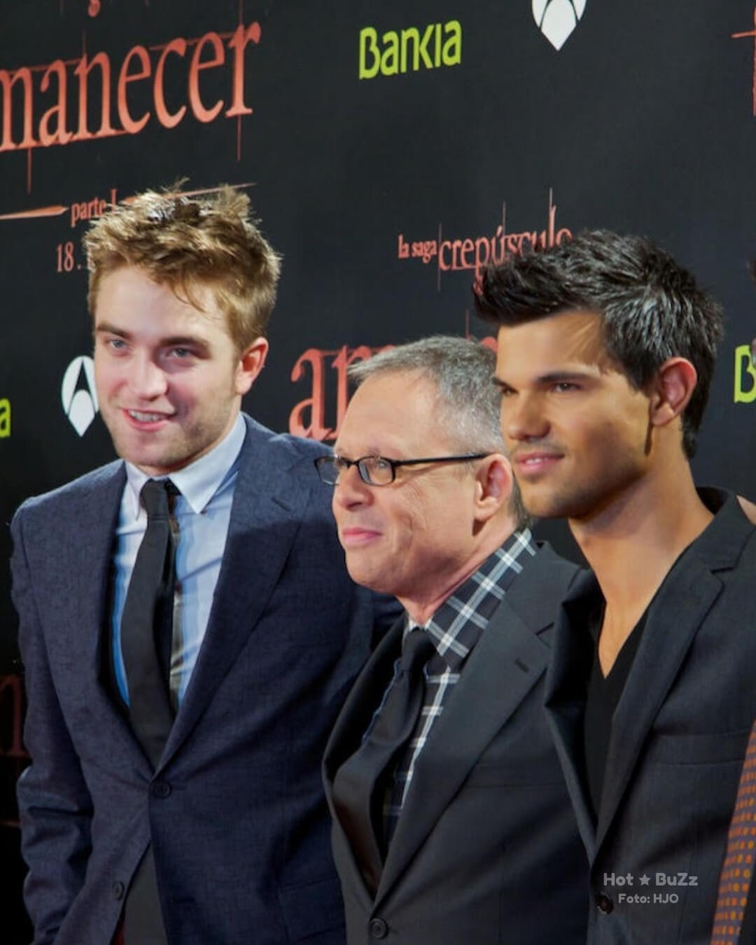 "Twilight: Breaking Dawn – Part 1" premiere, Barcelona - Robert Pattinson, Taylor Lautner & Bill Condon